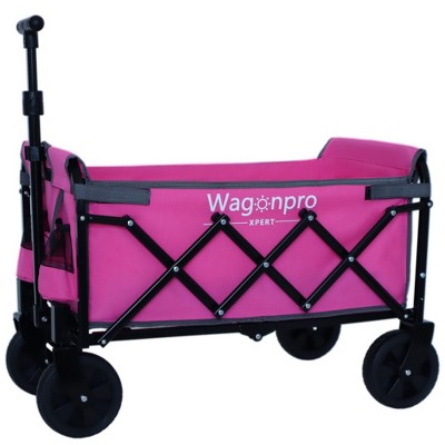 Grungis Expandable Dual-Layer Shopping Cart,Lightweight Grocery Cart with 100% Extra Space,Utility Cart for Camping,Shopping,Sports,Gardening