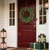 26 inch large norfolk pine wreath front door realistic artificial faux green wreath walls porches farmhouse indoor outdoor home decor - 4 of 4