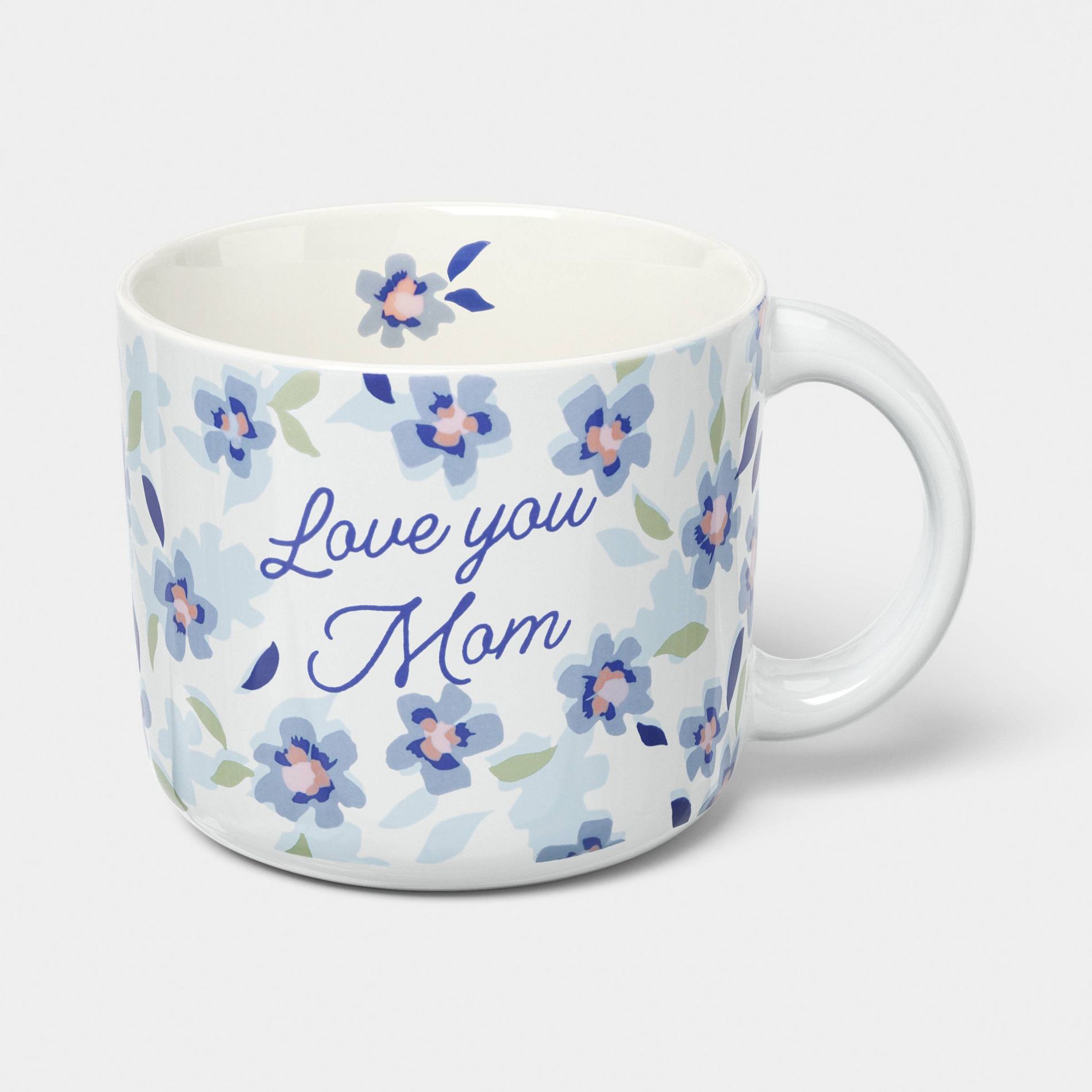 14oz Love You Mom Shortie Mug Blue - Room Essentials™