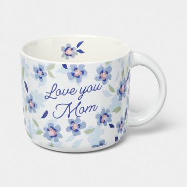 14oz Love You Mom Shortie Mug Blue - Room Essentials™