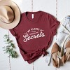 Simply Sage Market My Plants Know All My Secrets Short Sleeve Tee - S - Maroon - 3 of 4