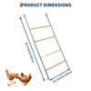 Chicken Perch for Coop, Chicken Roosting Bars with Swing and Ladder Design for Backyard Farm, Roosting Bars for Chickens in Coop, Easy Installation - 4 of 4