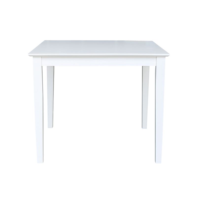 Solid Wood 36" Square Dining Table White - International Concepts, 3 of 6