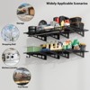 2 Pack Garage Storage Rack Shelves,Heavy-Duty Garage Wall Shelves,800 lbs Capacity Garage,Garage Wall Shelving,for Shop,Shed,Garage Storage - 3 of 4