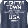 Women's - Top Gun - Property Of Fighter Town Graphic High Neck Tank - 2 of 3