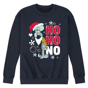 Men's - SpongeBob SquarePants - Ho Ho No Graphic Fleece Sweatshirt - 1 of 4