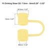 Unique Bargains Reusable Dust-Proof Flexible Washable Straw Cover - 2 of 4
