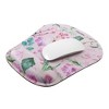 Insten Floral Mouse Pad with Wrist Support and Keyboard Wrist Rest, Ergonomic, Easy Typing, Memory Foam For Gaming Office, Trapezoid S - image 3 of 4