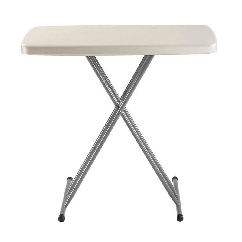 20&#34;x30&#34; Height Adjustable Personal Folding Card Table Speckled Gray - Hampden Furnishings, 5 of 12