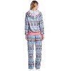 Ashford & Brooks Women's Mink Fleece Hoodie Pajama Set - 3 of 4