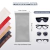 Unique Bargains PU Leather Portable Squeeze Top Soft Eyeglass Cases 4 Pcs 3.5" x 7.1" - 2 of 4