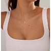 Two-Tone Cross Necklace, 14K Gold & Silver Plated Minimalist Dainty Chain, Religious Gift & Everyday Jewelry for Women - 3 of 4