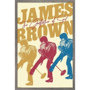 Trends International James Brown - The Godfather of Soul Framed Wall Poster Prints - 1 of 4