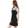 Allegra K Women's Strap Button Down Faux Suede A-Line Mini Overall Dress - 2 of 4