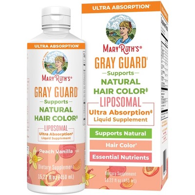 MaryRuth's Gray Guard Liposomal, Peach Vanilla, 15.22 fl oz