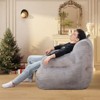 CAVINAS Comfy Fabric Foam Bean Bag Chair with Back Support,Soft Bean Bag Couch,Accent Chairs for Living Room - 2 of 4