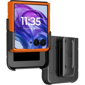 Nakedcellphone Combo for Motorola RAZR+ 2024 (RAZR PLUS) - Slim Case and Belt Clip Holster - 1 of 4