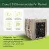 Dakota 283 Canine Rough and Tough Economy Pet Kennel, Heavy Duty Crate for Dogs and Cats with Ventilation Holes, Intermediate, Sandstone - 2 of 4
