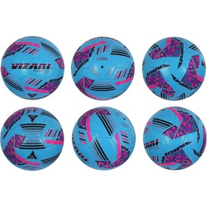 Vizari Pack of 6 Reflect Pro Soccer Hand-Stitched Shiny TPU Cover Ball for Boys, Girls and Adults - 1 of 4