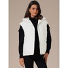 INSPIRE CHIC Women's Stand Collar Sleeveless Winter Lightweight Warm Padded Puffer Vest - 2 of 4