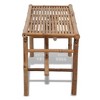 vidaXL Garden Bench Natural Bamboo Bamboo Medium Foldable - 3 of 4