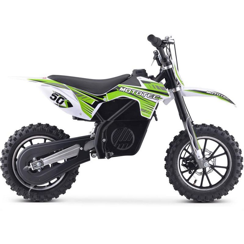 MotoTec 24v 500w Gazella Electric Dirt Bike Green, 2 of 5