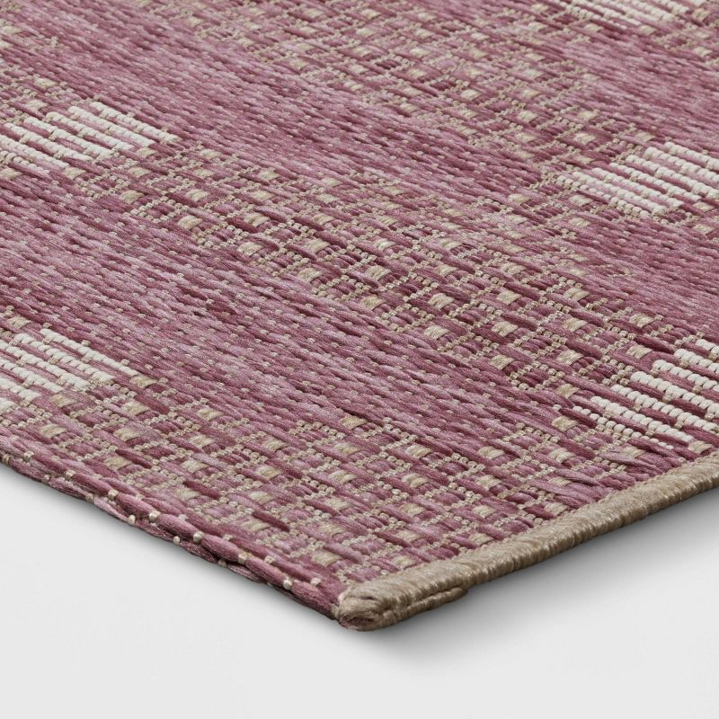 Modern Tile Outdoor Rug Pink - Threshold™, 2 of 4