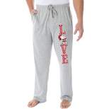Peanuts Snoopy Pajama Pants LOVE Loungewear Sleep Bottoms Lounge Pants Heather Grey