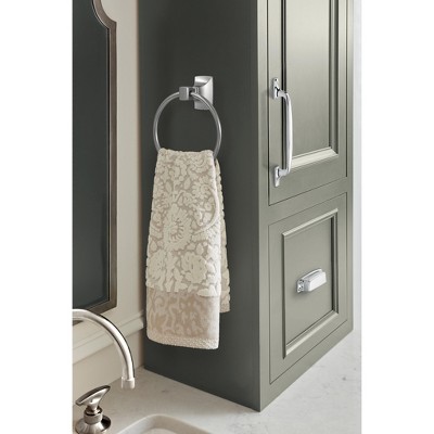 Chrome Wall Mounted Towel Ring with 7-7/16 inch Width