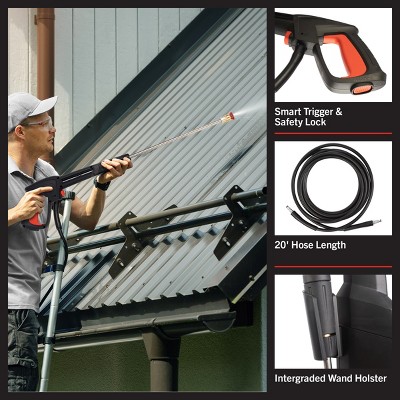 Stalwart 2400 PSI Black and Red Electric Pressure Washer with 5 Nozzles