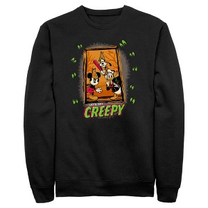 Men's Mickey & Friends Halloween Let's Get Creepy Sweatshirt - 1 of 4