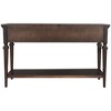 YOOCOZZ Solid Wood Easy Assembly Classic Retro Console Table with Open Style Bottom Shelf and Three Top Drawers - 2 of 4
