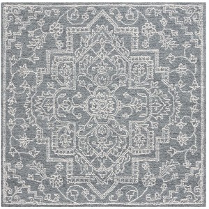 Micro-Loop MLP425 Tufted Indoor Area Rug - Grey/Ivory - 6'x6' - Safavieh - 1 of 4