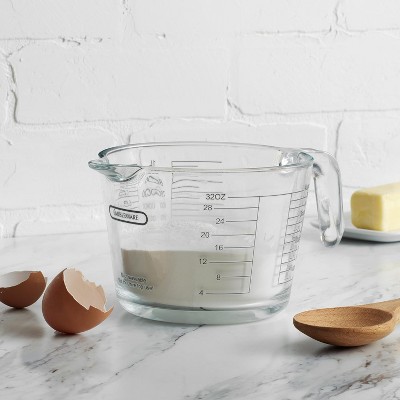 Farberware 4-Cup Clear Borosilicate Glass Measuring Cup