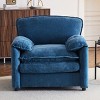 KWPZQEB 38" Oversized Chenille Lounge Chair, Comfy Cloud Single Couch with Double-Layered Seat Cushion, Plush Reading Armchair for Living Room - 2 of 4