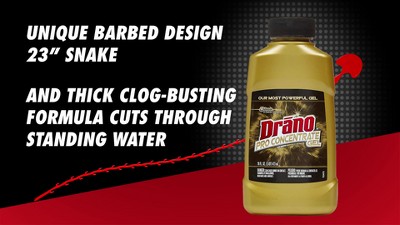 Drano® Snake Plus® Tool + Gel System Drain Cleaning Kit 2 pc. Box, Cleaning