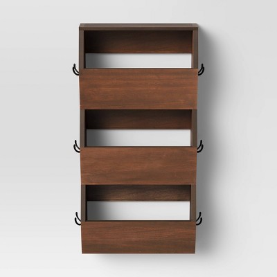 Photo 1 of USED: Vertical Bins with Hooks Brown - Threshold