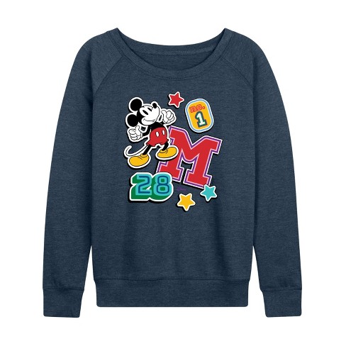 Women's - Disney - Mickey Mouse Lightweight French Terry Slouchy - image 1 of 4