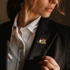 Ross-Simons 2-9mm Cultured Pearl Christmas Trio Pin With Multicolored Enamel in 18kt Gold Over Sterling - 2 of 3