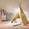Coucheta 2-In-1 Convertible Kids Sofa, Foldable Toddler Couch with Teddy Fleece, Convertible Lounge for Playroom or Nursery, Gift for Boys & Girls - 3 of 4