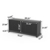 4-Door Sideboard Buffet With Storage, TV Stand For  55/60/65 inch TVs,Modern Accent Kitchen Storage Cabinet For Living Room, Hallway, Dining Room - 3 of 4