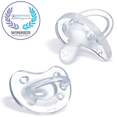 Chicco PhysioForma Soft Silicone Pacifier - Teal 0-6m 2pc