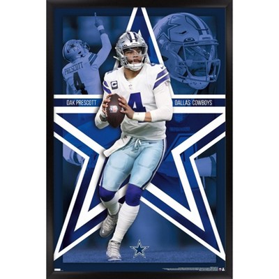 Trends International Nfl Dallas Cowboys - Dak Prescott 16 Unframed Wall  Poster Print Black Clip Bundle 22.375 X 34 : Target