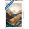 Trends International Reinders: Abstract - Autumn Mountains Framed Wall Poster Prints White Framed Version 22.375" x 34" - 3 of 4