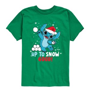 Boys' - Disney - Stitch Up To Snow Good Short Sleeve Graphic T-Shirt - 1 of 4