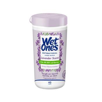 Wet Ones Lavender Antibacterial Hand Wipes - 40ct
