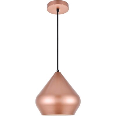 Elegant Lighting Axiom 1 Light Honey Gold Pendant