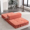 Folding Sofa – Convertible Floor Couch & Mattress, Small-Space Sleeper with Removable Back - 2 of 4