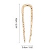 Unique Bargains Women's U-shaped Texture Hair Pin 1 Pc - 4 of 4