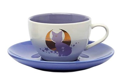Sailor Moon Luna and Artemis Ceramic Tea Cup Set